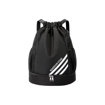 Warrior Nylon Gym Bag Unisex Black
