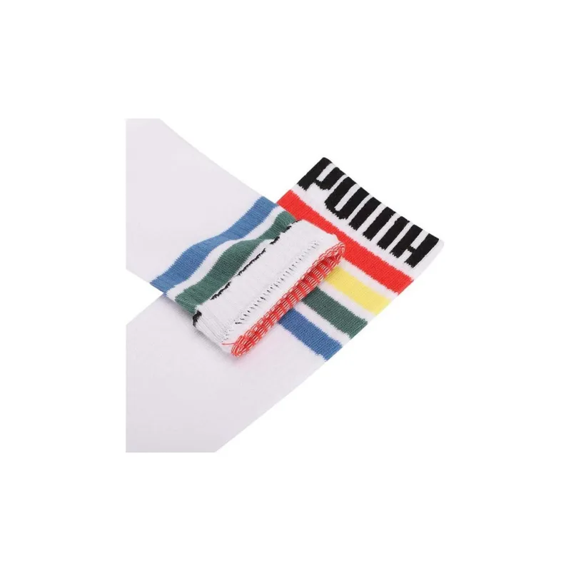 PUMA Unisex Crew Length Socks 1 Pack Knee-High Socks Unisex 1 Pack White-3