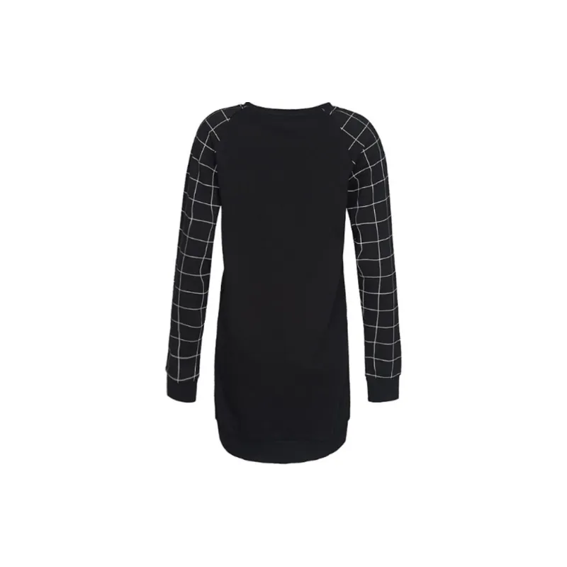 Adidas Neo W LS SWEAT DRSS Long Sleeved Dress Women's Black-1