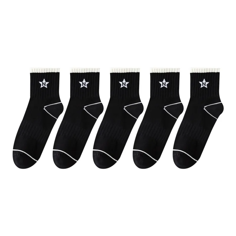 XXLLG Mid Calf Socks Men 5 Pack-1