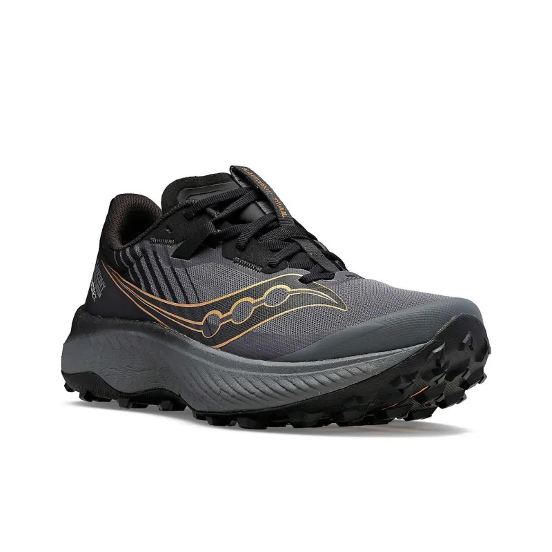 Saucony Abrasion Resistant Low Top Running Shoes Men Black-2