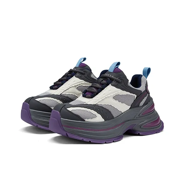 ZSBELLA Cushioned Slip-Resistant Height Increasing Low-Top Chunky Sneakers Women's-7
