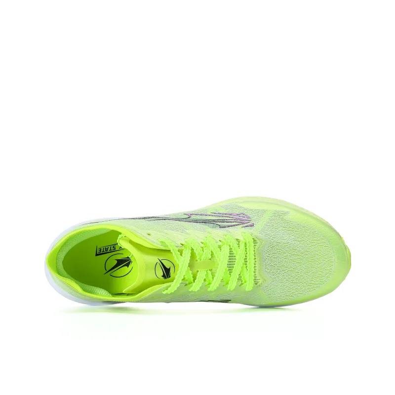 XINGHUOLI Running Shoes Unisex Low Top Aurora Green, Oxygen Blue, Highlight Pink-3