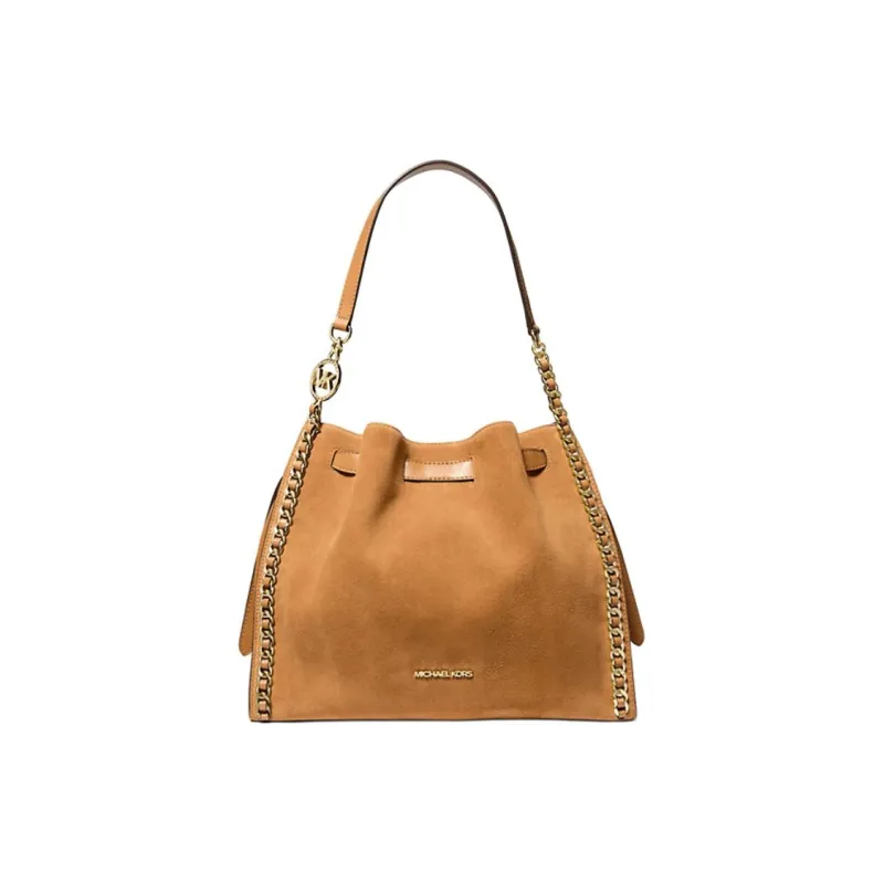 MICHAEL KORS Suede Handbag Shoulder Bag Large Size Women's Brown-0