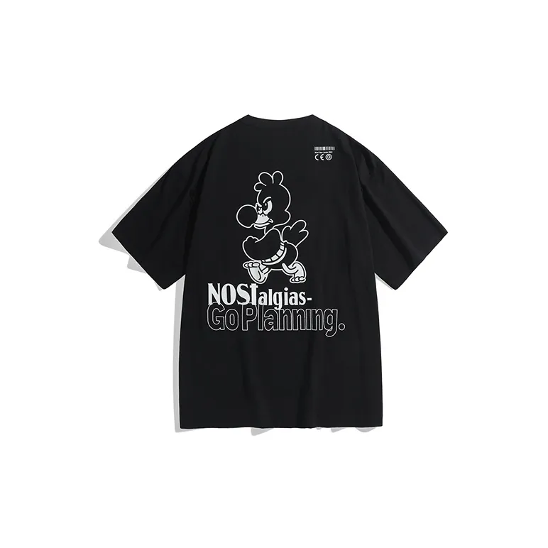 PEACEBIRD MEN Back Print Short Sleeved T Shirts Men-1