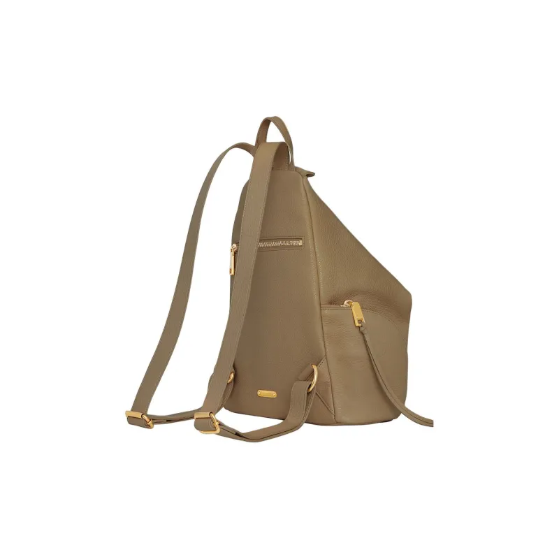 REBECCA MINKOFF Leather Backpack Women's Clay-1