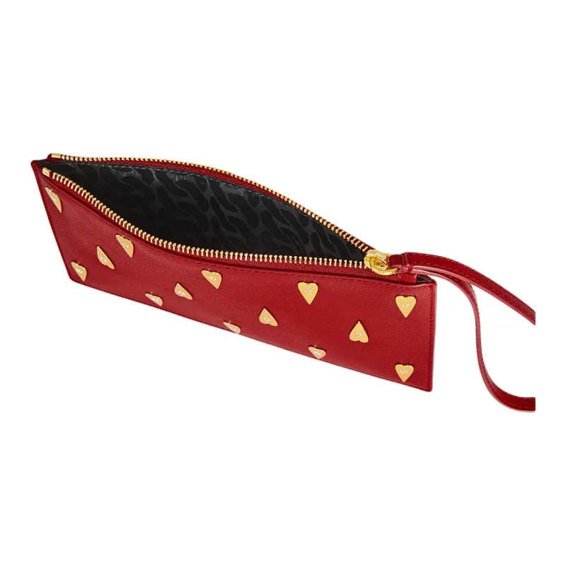 REBECCA MINKOFF Leather Clutch Medium Size Women's Red-2