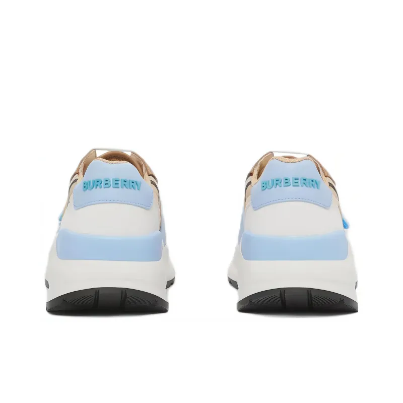 Burberry Cushioning, Slip Resistant, And Abrasion Resistant Low Top Sports Casual Shoes Women's Blue Brown-4