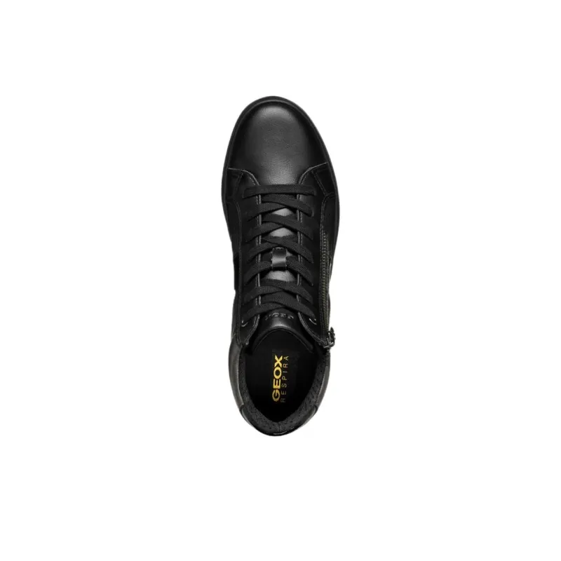 GEOX High Top Skateboard Shoes Women's Black-5