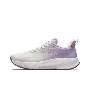 Anta Anti Slip Wear Resistant Low Top Casual Running Shoes Women's Gray Purple