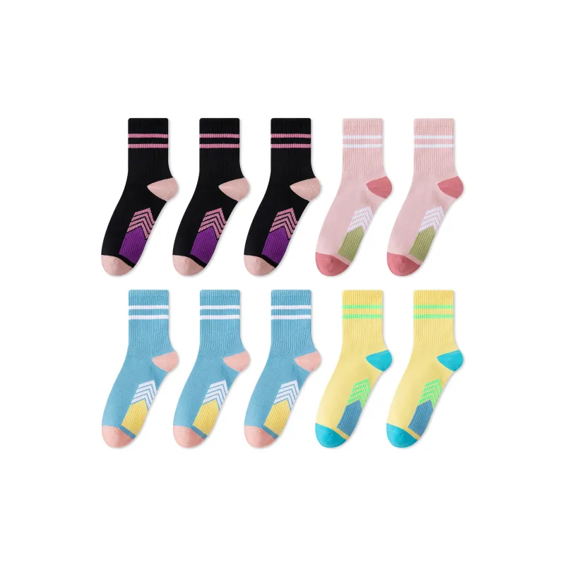 Caramella Mid Calf Socks Women's Combo Set-12