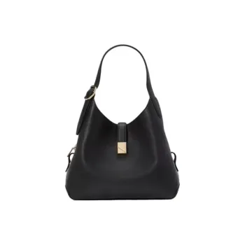 Kate Spade Pebbled Leather With Cow Leather Handbag, Shoulder Bag Regular Women's Black