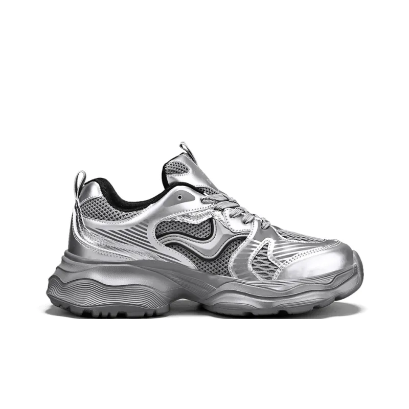 DEERWAY Wear-resistant And Lightweight Low-Top Chunky Sneakers Men-2