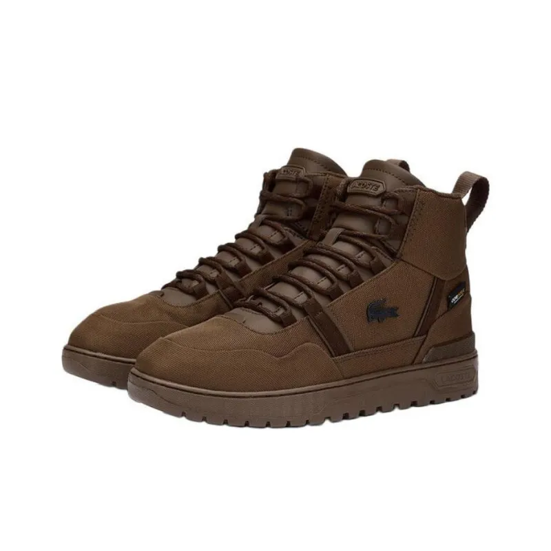 LACOSTE High Top Casual Shoes Men Brown-2