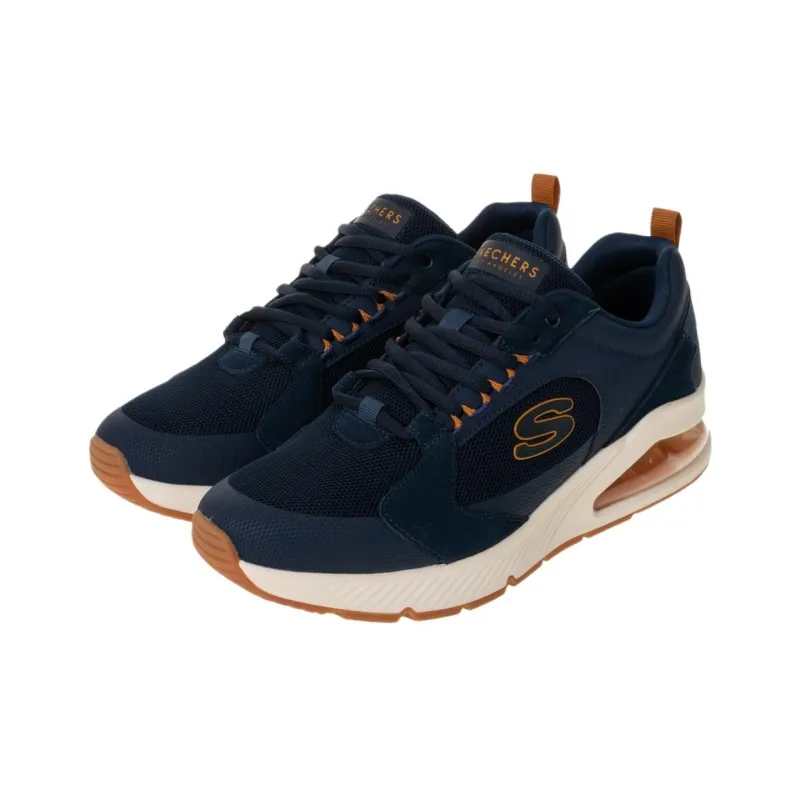 Skechers Abrasion Resistant Breathable Low Top Training Shoes Men Blue-2