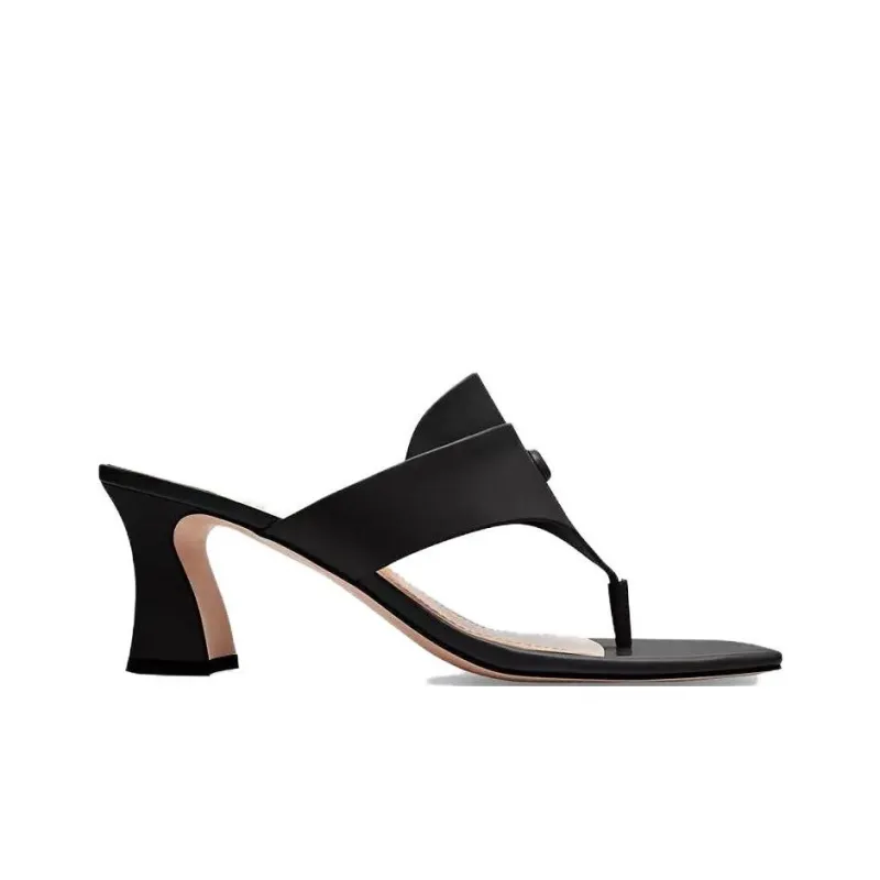 COACH Slip-Resistant Flip Flops Women's Black-1