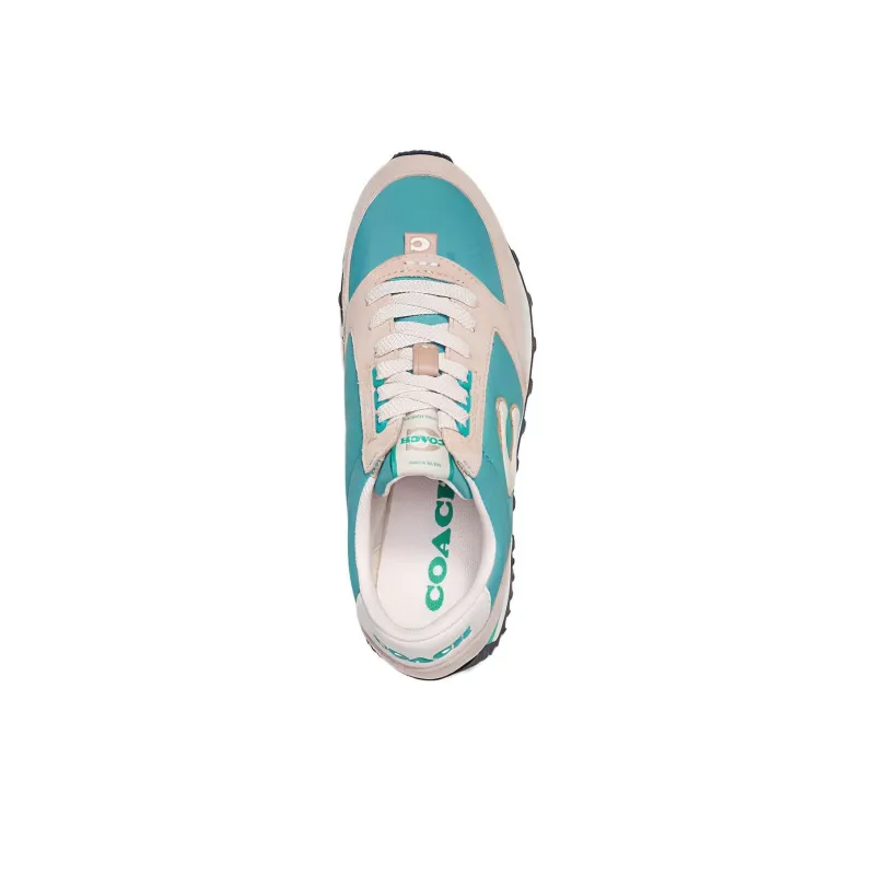 COACH Low Top Sports Casual Shoes Women's Beige Green-3