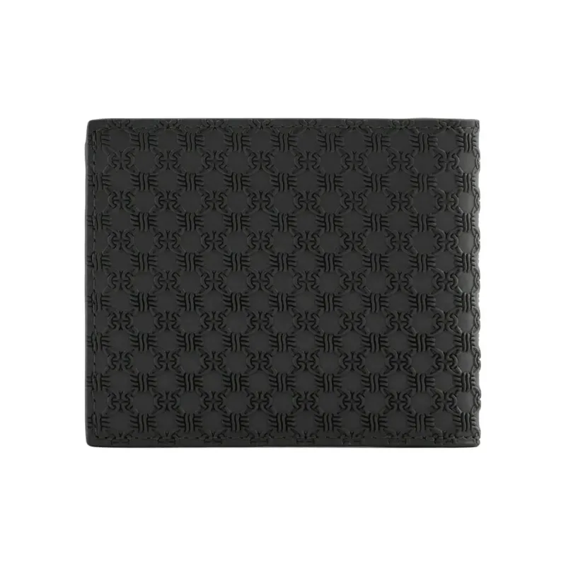 EMPORIO ARMANI Cow Leather Wallet Men Black-1