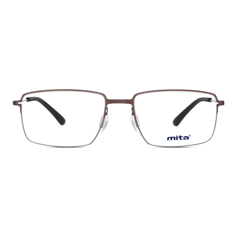 Mita Stainless Steel Square Eyeglass Frames Men-3
