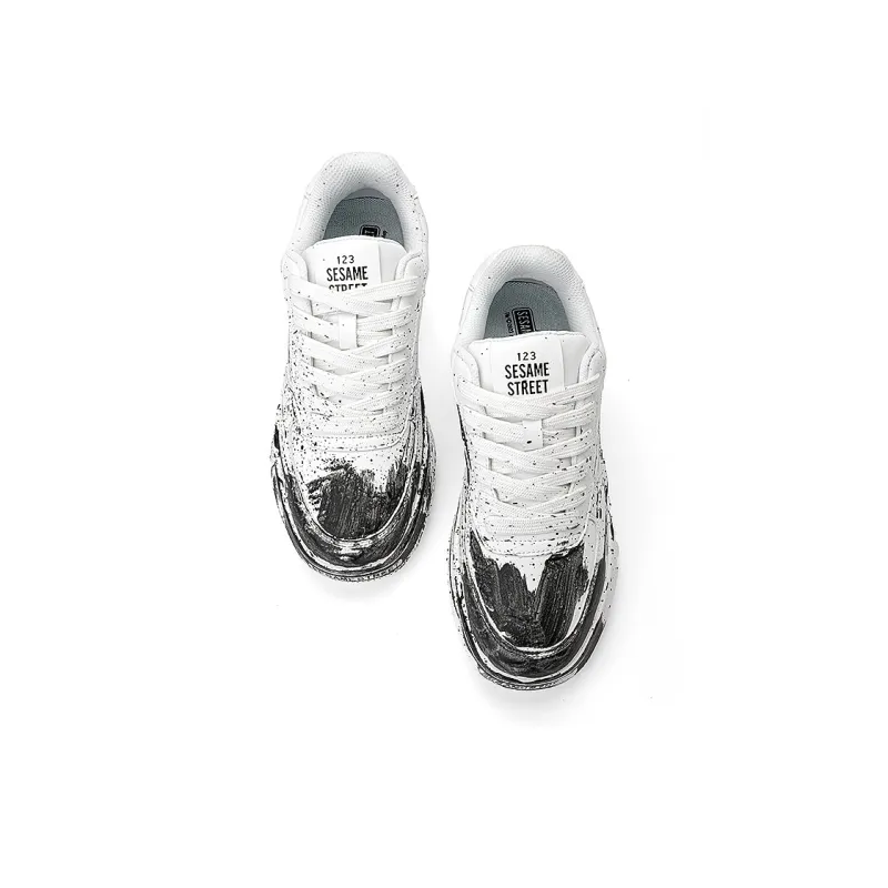 SESAME STREET Thermal Slip Resistant, Abrasion Resistant, Balance Height Increasing Low Top Skateboard Shoes Unisex-9