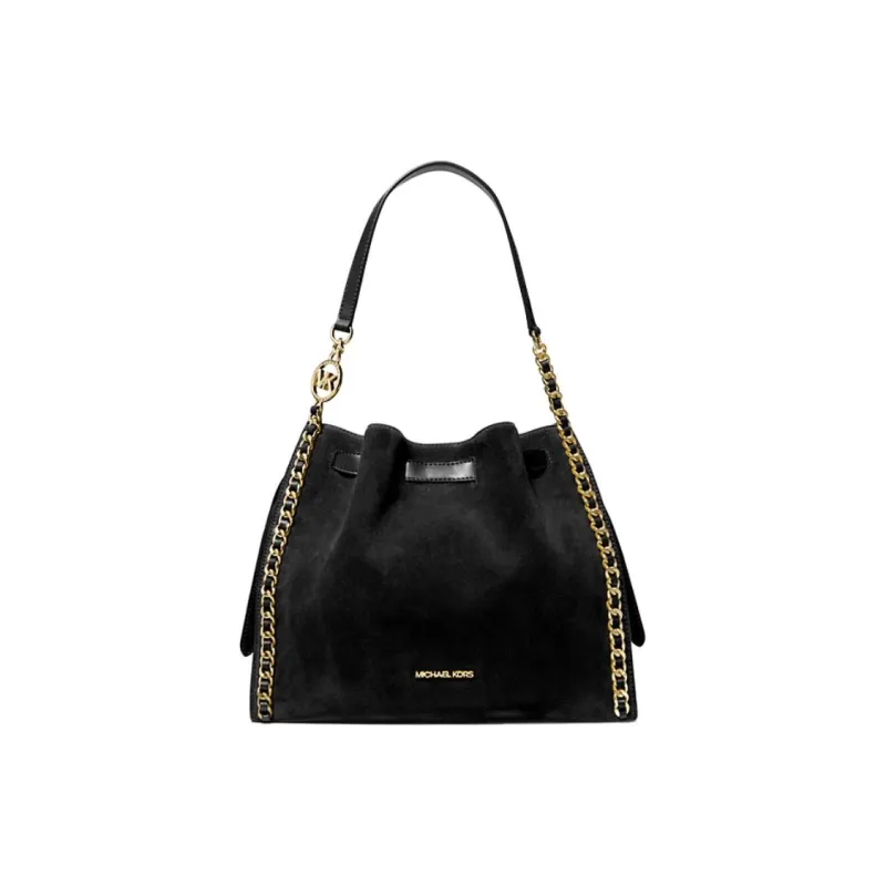 MICHAEL KORS Suede One Shoulder Handbags Women's Black-0
