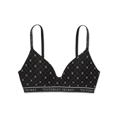 Victoria's Secret The T-shirt Lightly Lined Wireless Bra / Print Bra Women's Black
