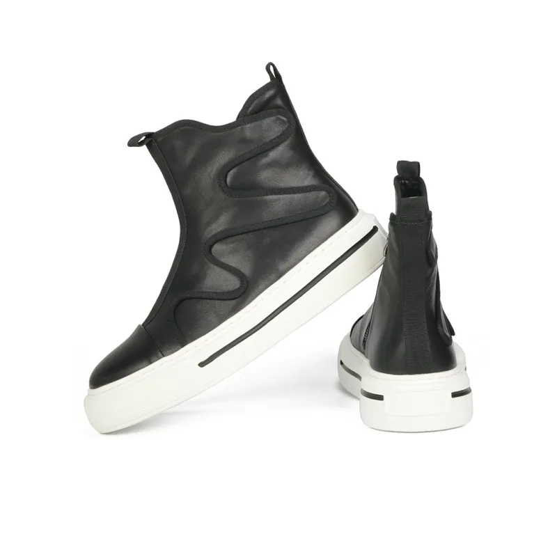 Thai Points Wear-Resistant Breathable Height Increasing High-Top Skateboard Shoes Men-3