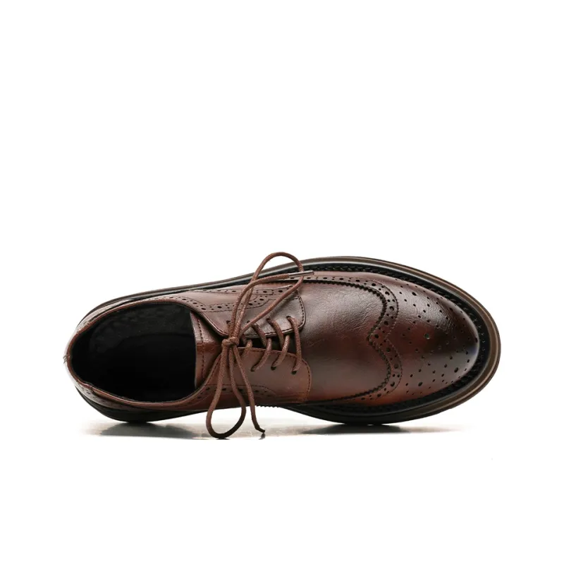 Chi Wolf Men's Casual Shoes Men Low Top Black/Brown-9