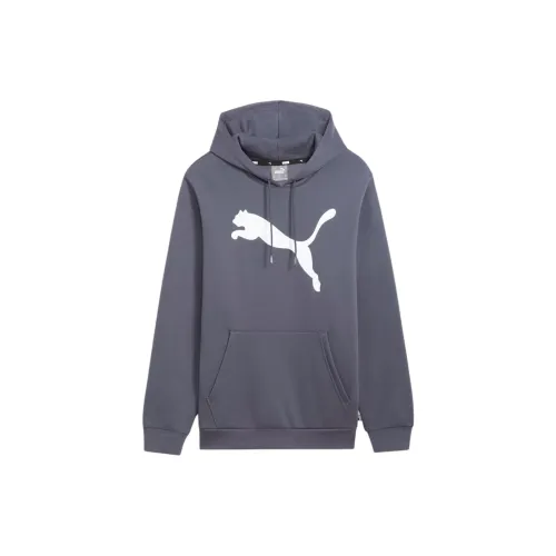 PUMA Men's Logo Sweatshirts Men Galaxy Gray