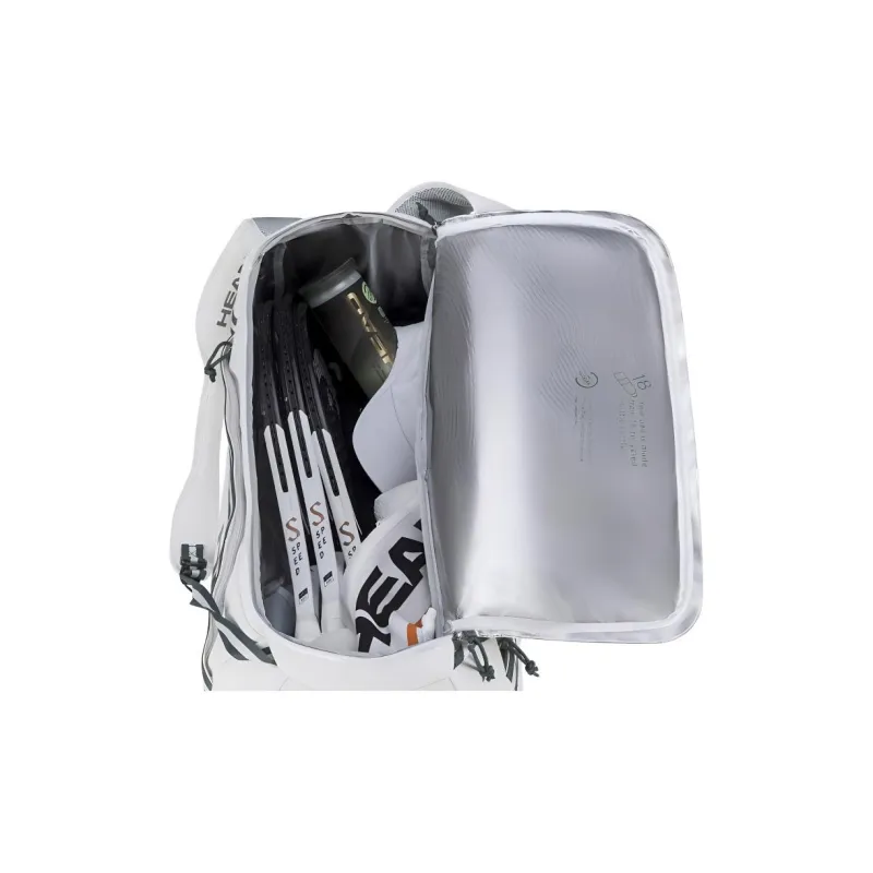 HEAD PU Gym Bag Unisex White Gray-4
