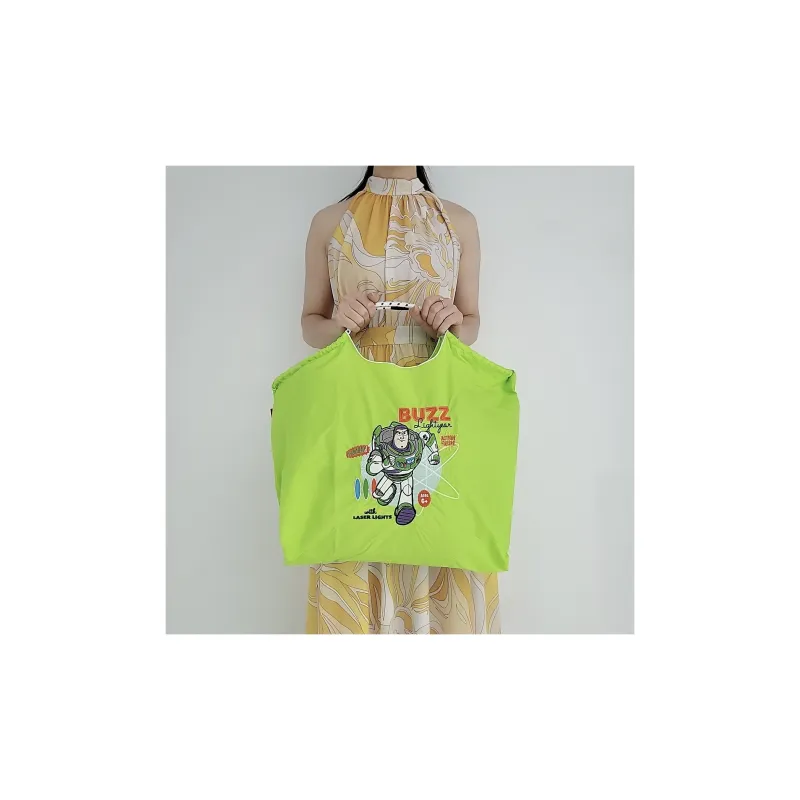 Disney Toy Story Series Water-Resistant Nylon Tote Bag Shoulder Bag Women's Neon Green-2