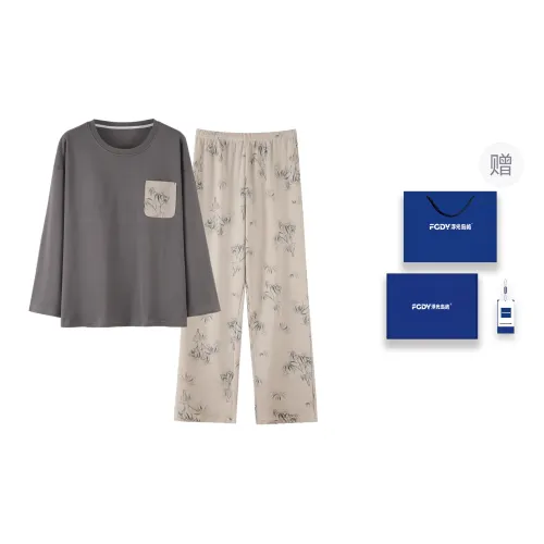 Floating Light Islands Pajama Set Women's Box Gray