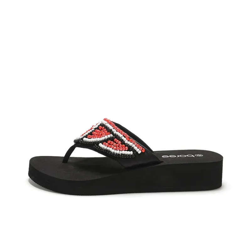 BOREE EVA Slip Resistant Abrasion Resistant Odor Resistant Flip Flops Women's-0