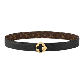 LOUIS VUITTON Lv Flowergram Round 30mm Reversible Belt