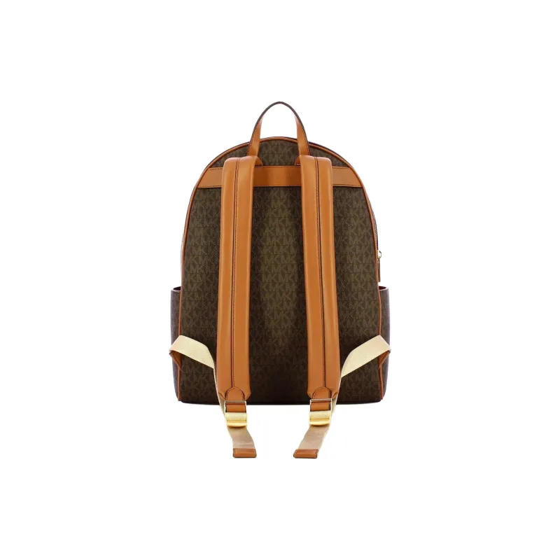 MICHAEL KORS PVC Polyvinyl Chloride Polyurethane Backpack Women's Dark Brown & Acorn Brown-2