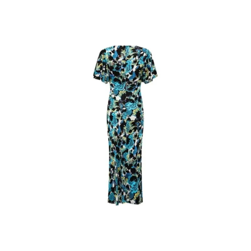DVF Diane Von Furstenberg Short-Sleeved Dresses Women's Blue-1