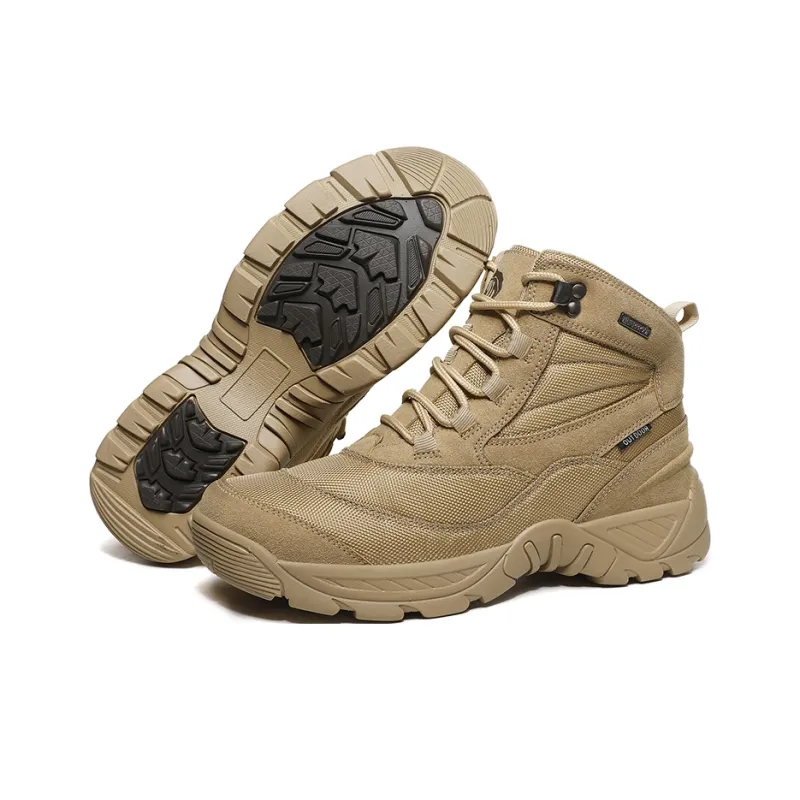 OFF-WIERAH Anti-Slip Wear-Resistant High-Top Hiking Shoes Men-9