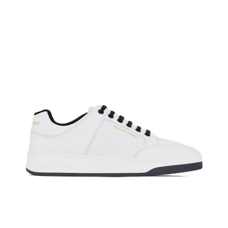 SAINT LAURENT SL/61 Low Tops White Leather-1