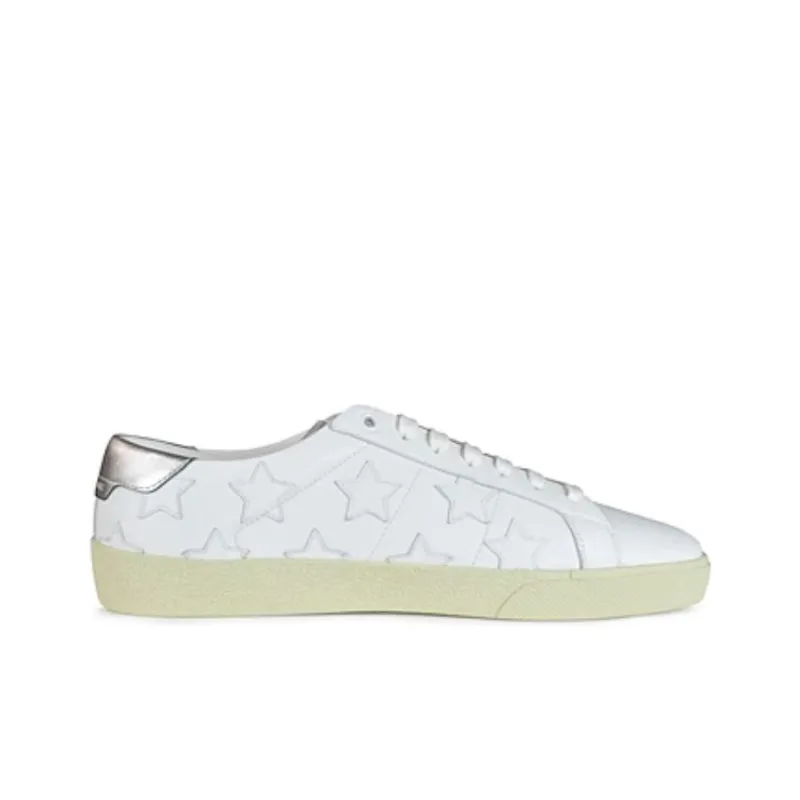 SAINT LAURENT Court Classic SL/06 Metallic California Bright White-1