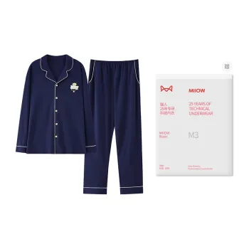 MIIOW Pajama Set Men Royal Blue