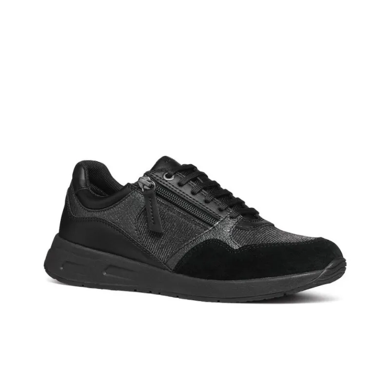 GEOX Low Top Casual Shoes Women's Black-2
