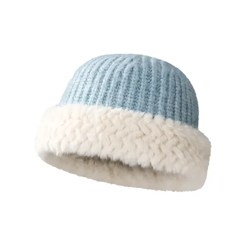 AAJF Acrylic Blend With Faux Rabbit Fur Bucket Hats Women's