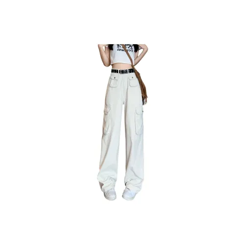 JASONWOOD Cargo Pants Women's Silk White