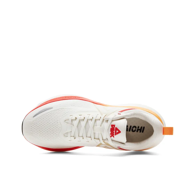 PEAK Running Shoes Men Low Top Super Light White/Red-3