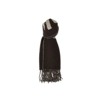 Jacquemus Virgin Wool Knit Scarves Men Brown