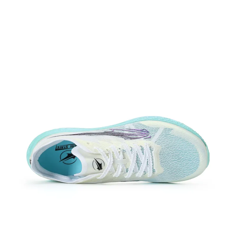 XINGHUOLI Cushioning, Slip Resistant, And Abrasion Resistant Low Top Sprint Running Shoes Unisex Oxygen Blue-3
