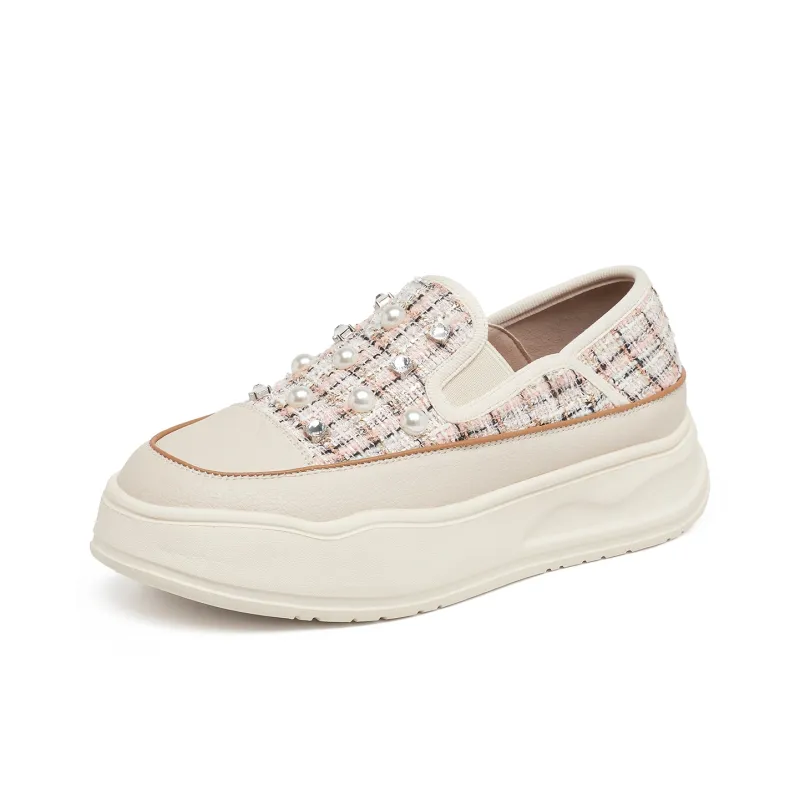 OULISASI Wear Resistant Low Top Casual Shoes Women's-6