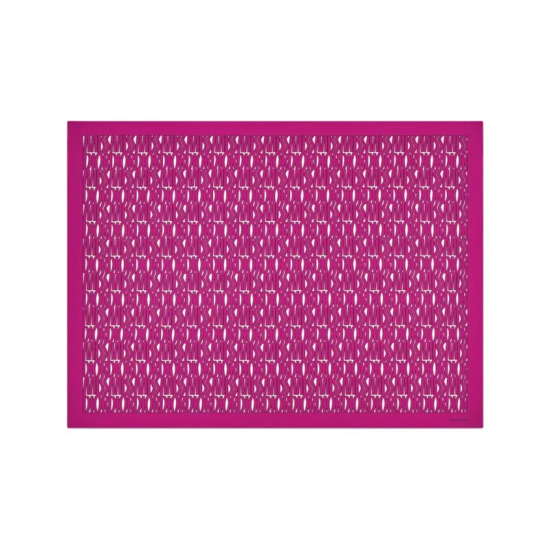 DIOR Cotton Knit Scarves Women's Fuchsia-0