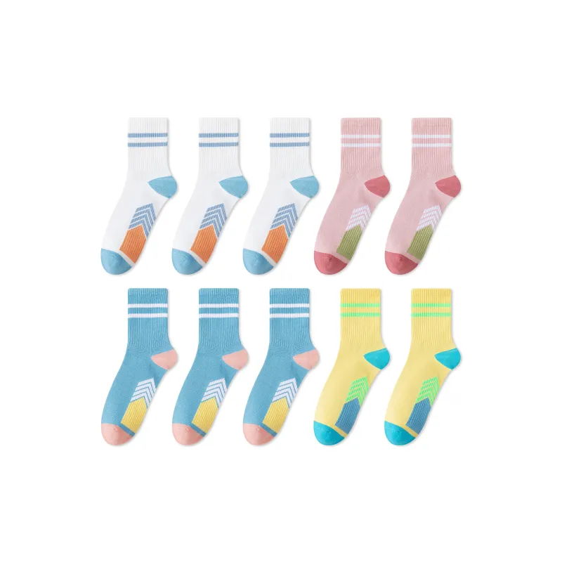 Caramella Mid Calf Socks Women's Combo Set-13