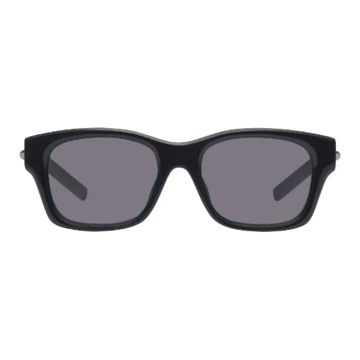 GIVENCHY Acetate Polyamide Metal Rectangular Sunglasses Men Black-1